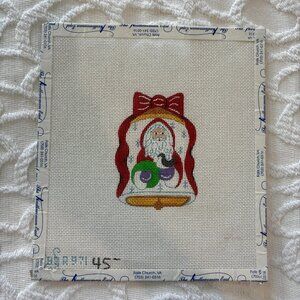 Santa Claus Bell Needlepoint Canvas